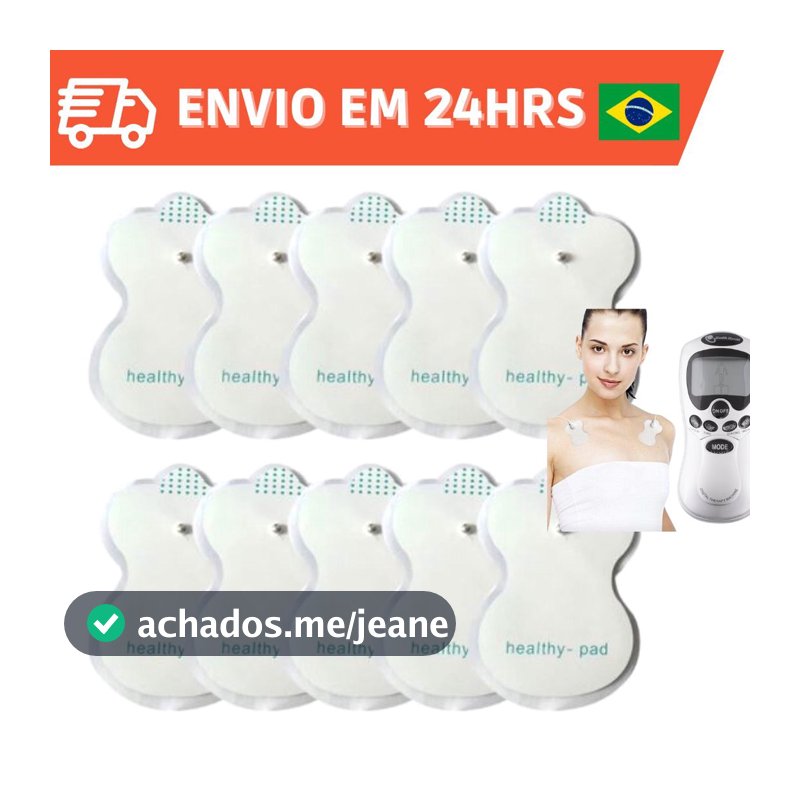 Eletrodos Adesivos para Aparelhos Tens Fes Massagem Terapia Fisioterapia no Brasil