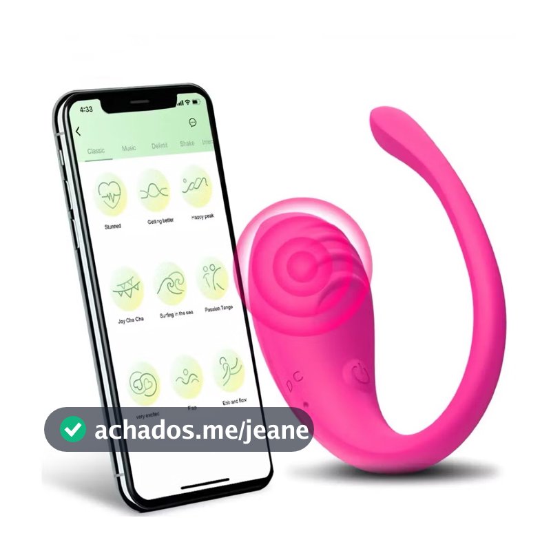 Vibrador Bluetooth Controle no Celular 9 modos de vibração Sex Shop CS-LONGO FIO
