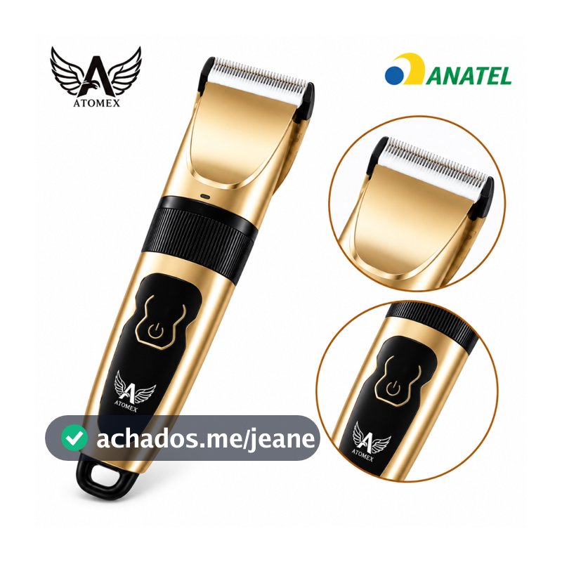Máquina Aparador de Pelos 2 em 1 para Cabelo Barba e Pet Cães Gatos Altomex
