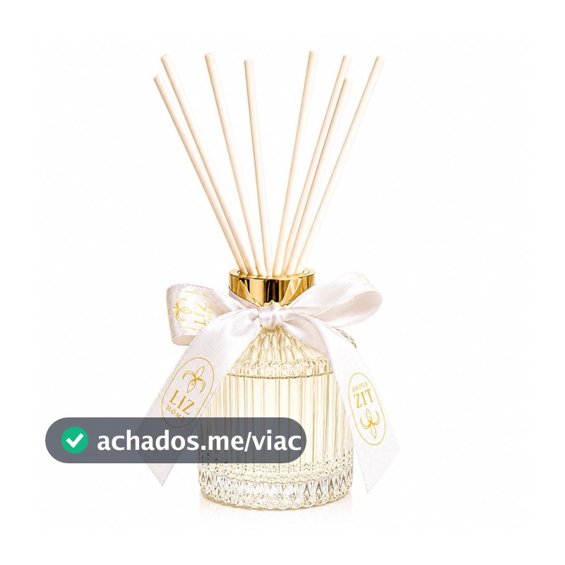 Difusor de Perfume Luxo Liz Aromas 250ml | Aromatizador de Ambientes em Vidro Premium com Varetas