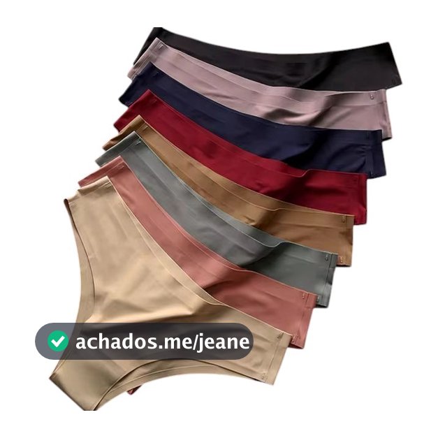 Kit Calcinhas Confortável Sem Costura Leve Poliamida