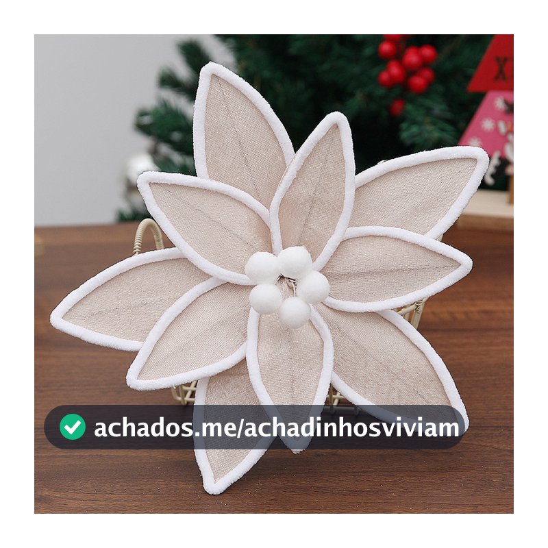28CM flor de natal árvore de natal arranjo de flores flanela simulação flor de natal