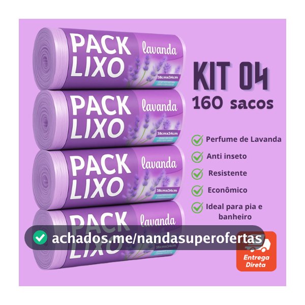 Saco de Lixo Cheiroso Lavanda 10L Saco de lixo Perfumado Neutraliza Odor Pia Banheiro Perfume Suave