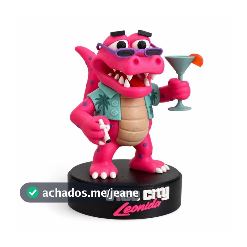 Figure Macca The Gator  GTA VI Estatua Jacaré 18cm