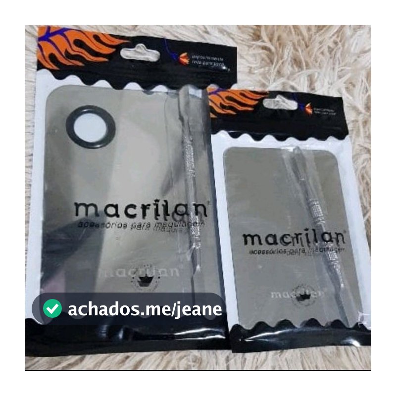 Placa e Espátula Para Maquiagem Macrilan AC-03 AC-04