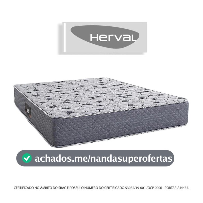 Colchão Herval Black espuma ortopédica D60 138X188X25