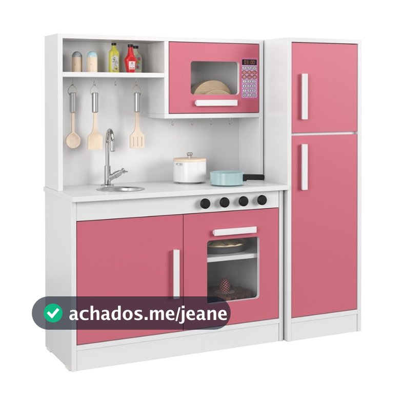 PROMOÇÃO Kit Cozinha Infantil Geladeira Fogão Forno Microondas Pia Criança Brinquedo Educativo Cor