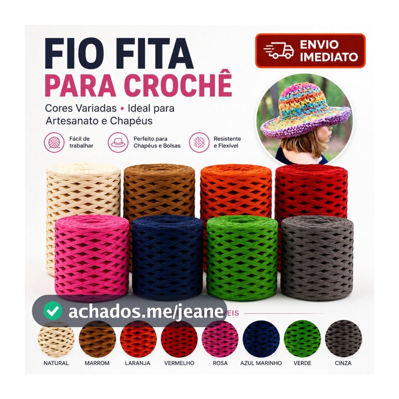Ráfia De Papel Em Fita 5mm Rolo 200m Para Laços Embalagens Presentes Artesanato Crochê