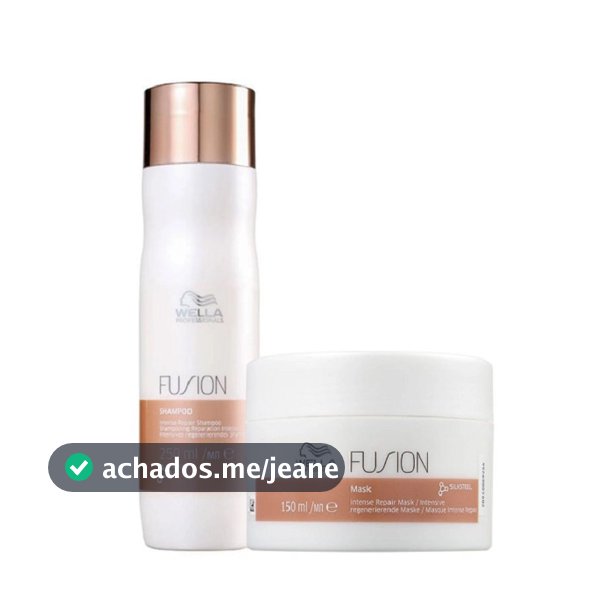 Wella Professionals Fusion Shampoo 250ml e Mascara 150ml(2 Produtos)