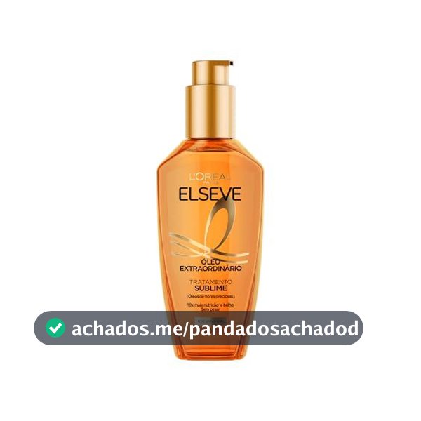 Óleo Finalizador Óleo Extraordinário, Anti Frizz, Protetor Térmico, L'Oréal Paris Elseve 100ml
