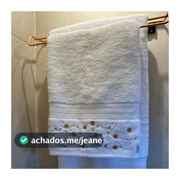 Toalha de Rosto em Algodão Egípcio Bordado Floral Exclusivo Personalizado Presente Banheiro
