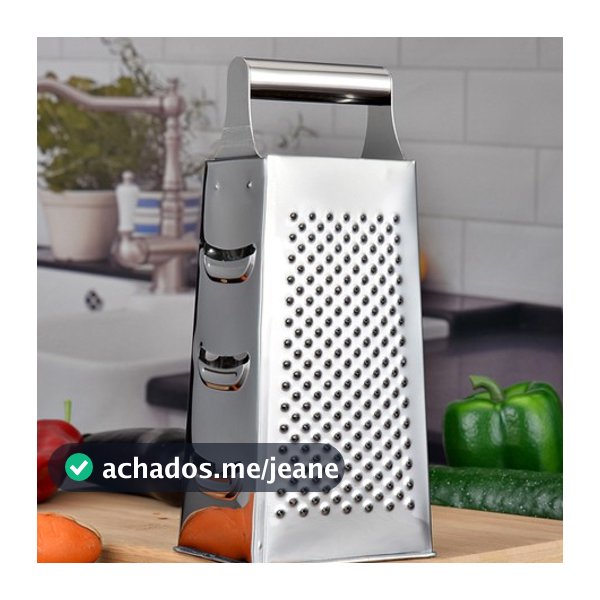 Ralador 24cm Aço Inox 4 Faces Resistente Cozinha Para Verduras Legumes Queijo Multiuso