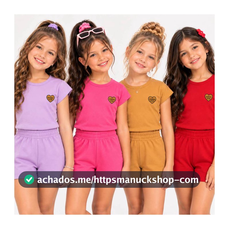 Kit até 4 Conjunto Infantil Menina do 2 ao 12| Roupa Infantil Menina | Conjunto Menina