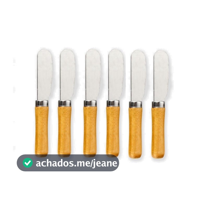 Conjunto De Espátulas Manteiga Patê Geleia 6 Peças