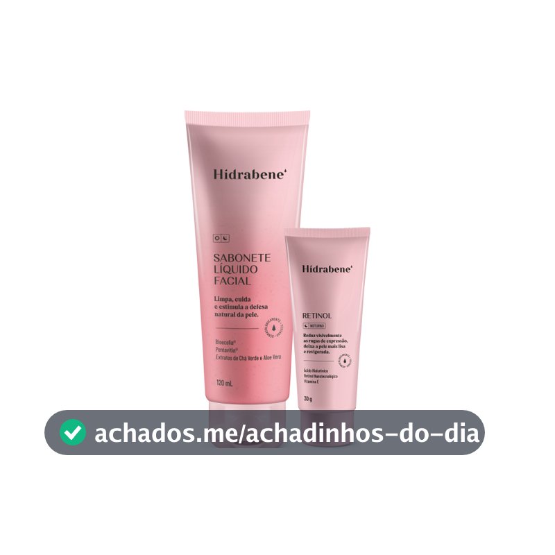Kit Renovação Facial  - Sabonete Líquido Facial 120ml + Retinol 30g