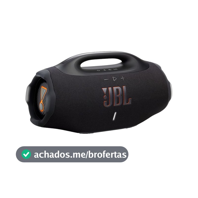 Caixa de Som JBL Boombox 4 210W Bluetooth IP68 Bateria 34h Preto