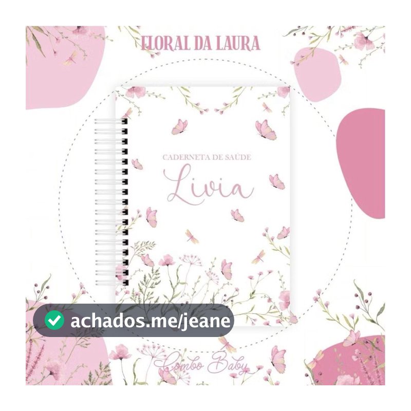 Caderneta De Vacinação Saúde Menina Personalizada C/Nome Vários Temas Envio Imediato.