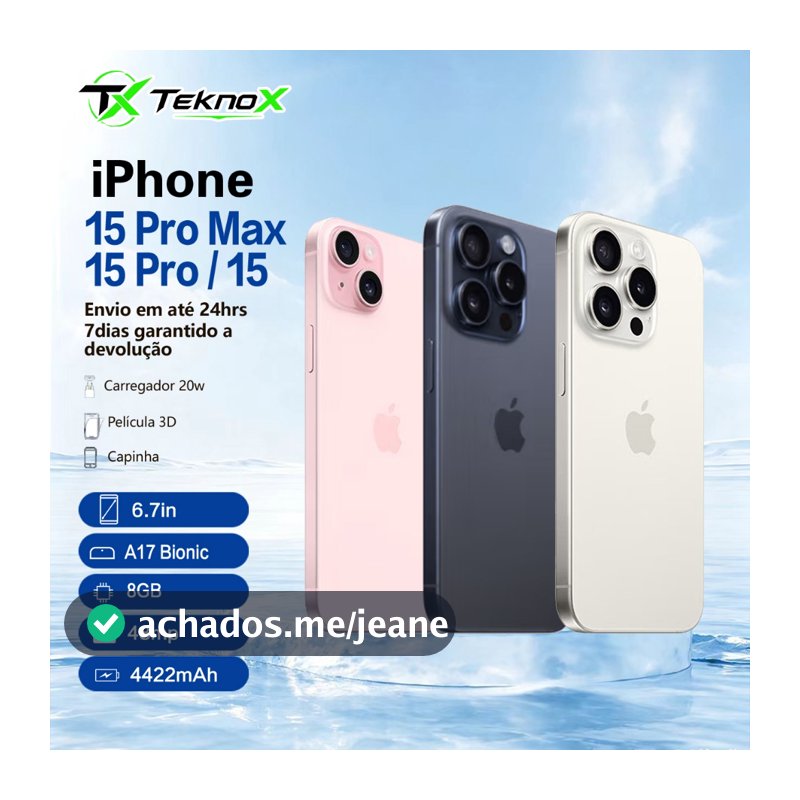 Celular Iphone 15/ 15 Pro/ 15 Pro Max 128gb/ 256gb 100% Original Com Garantia- Vitrine