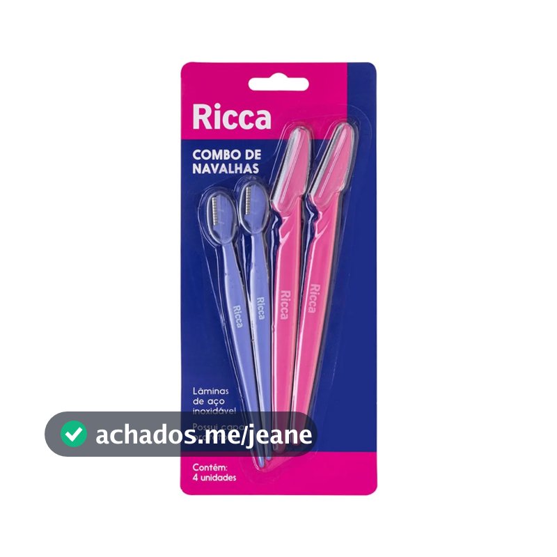 Ricca Combo Com 4 Navalhas Ref 641