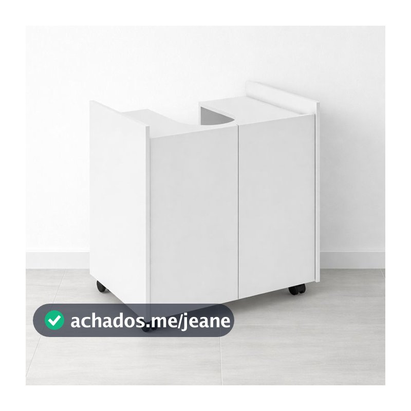 Gabinete De Banheiro 2 Portas Branco armario Pia De Coluna