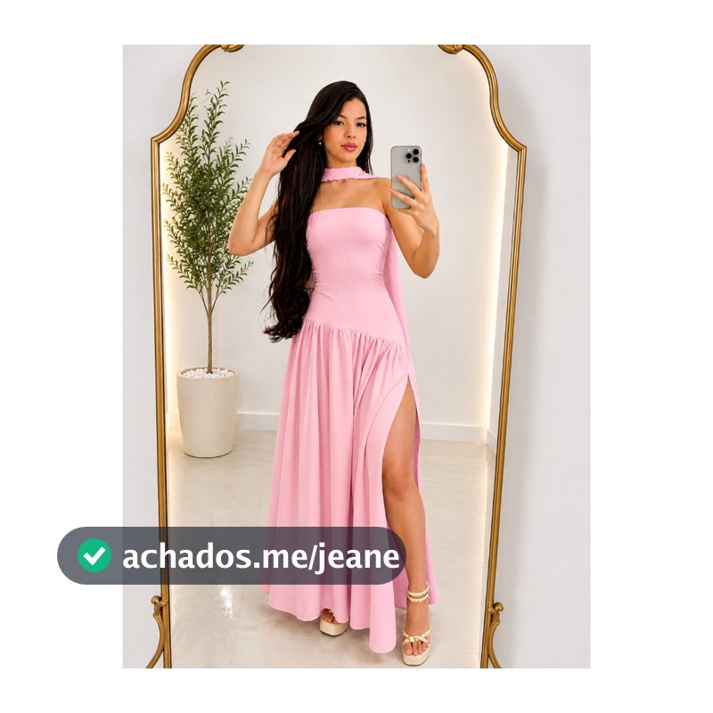 Vestido Longo Feminino  Tomara Que Caia Com Fenda Na Lateral  En Tendencia 2026