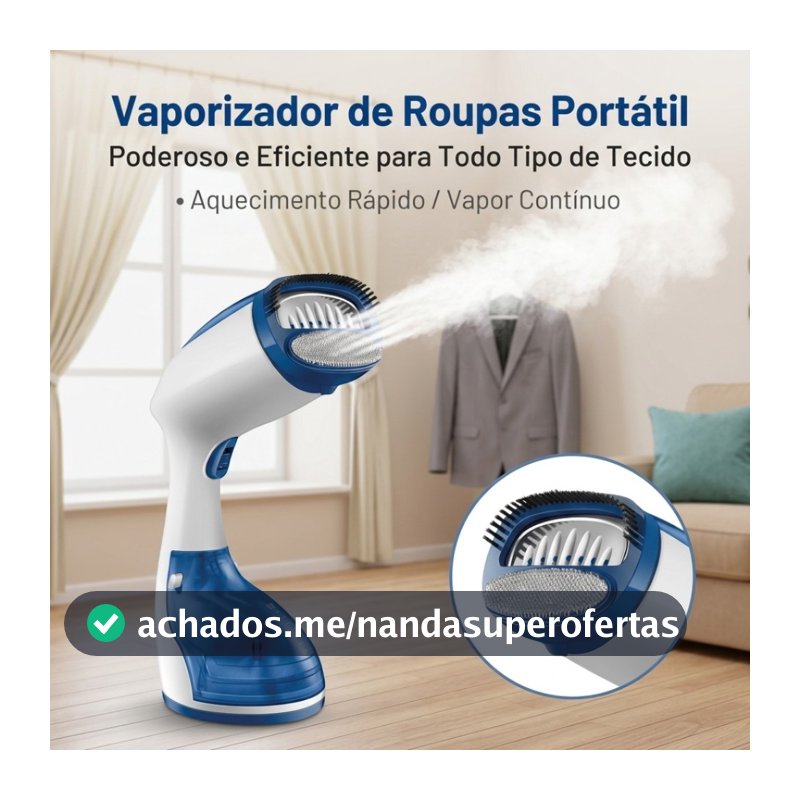 Passadeira A Vapor Portátil Vaporizador Ferro Luxo 110V OU 220V roupas estofados e cortinas sem amassados PRONTA ENTREGA