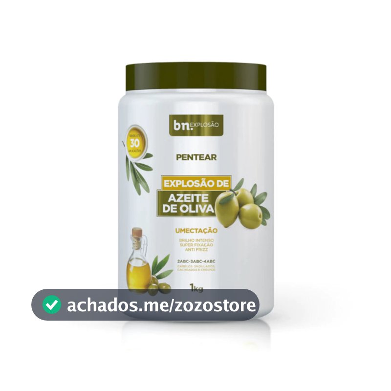 Creme de Pentear Beleza Natural Explosão de Azeite de Oliva 1Kg