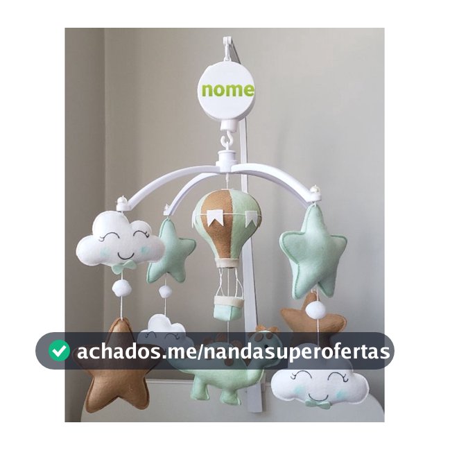móbile musical giratório dinossauro dino baby menino berço