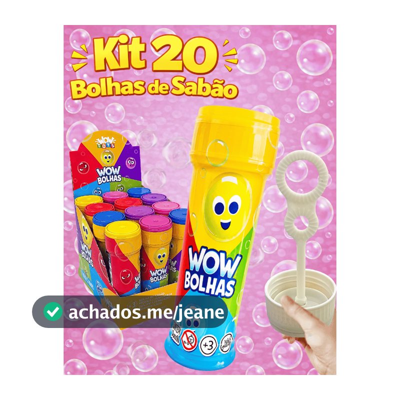 Kit 20 Bolhas de Sabão bolinha Lembrancinha de aniversario infantil festa junina prenda atacado