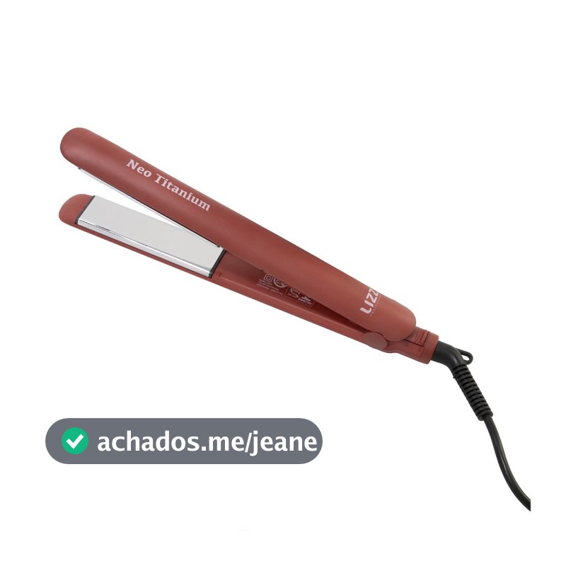 Prancha Alisadora Neo Titanium Vermelha 230°C/450°F - Lizz Pro