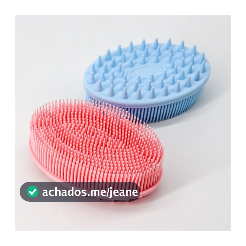 Escova De Banho E Lavagem Do Cabelo Dupla Face De silicone Para Massagem Suave Das Crianças024-054