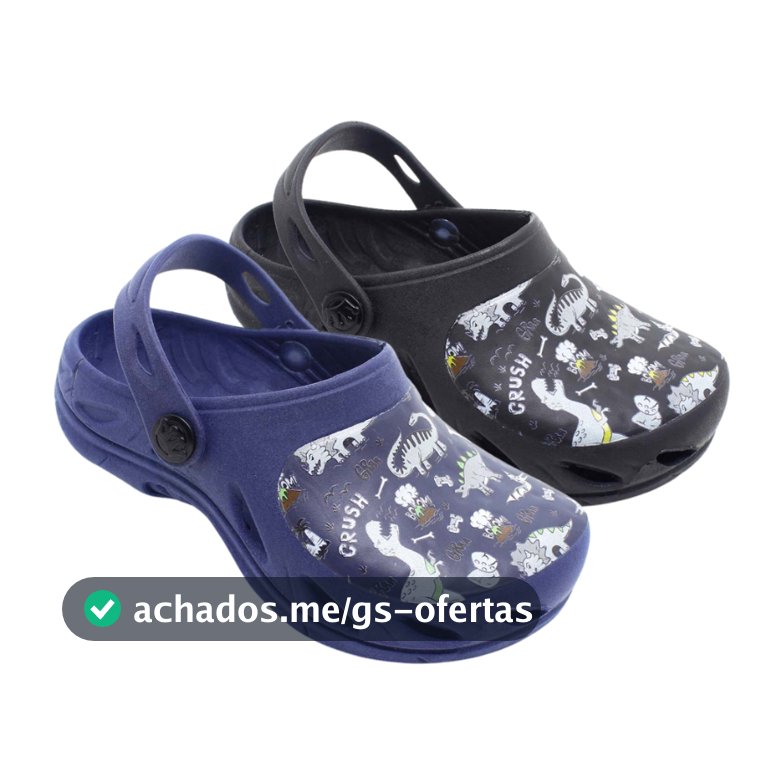 Babuche Infantil Plugt Sandália Menino Dinossauro Divertido Cores Macio Confortável Promoção Cores
