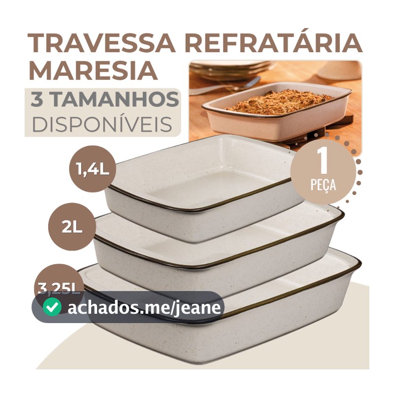 Travessa Assadeira Refratária Tango Maresia Para Forno Resistente ao Calor Oxford