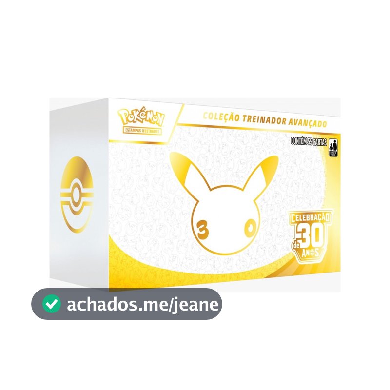 Elite Trainer Box Celebração de 30 Anos Pokémon Copag