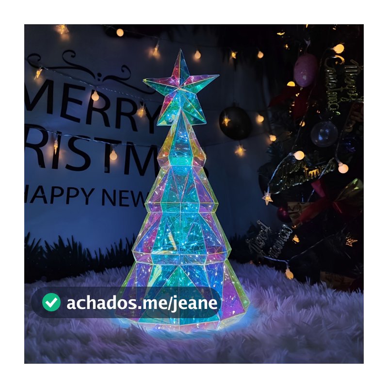 1pc Árvore De Natal , Decoração De Para Festas Presente-Com Caixa De Transparente