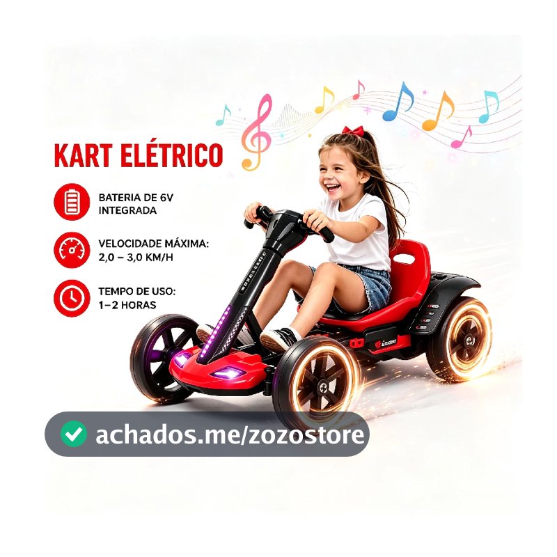 360° Triciclo Elétrico Drift Infantil Kart Carro Suporta até 30 Kg Luzes e Música 3 Velocidades com Amortecedor Seguro