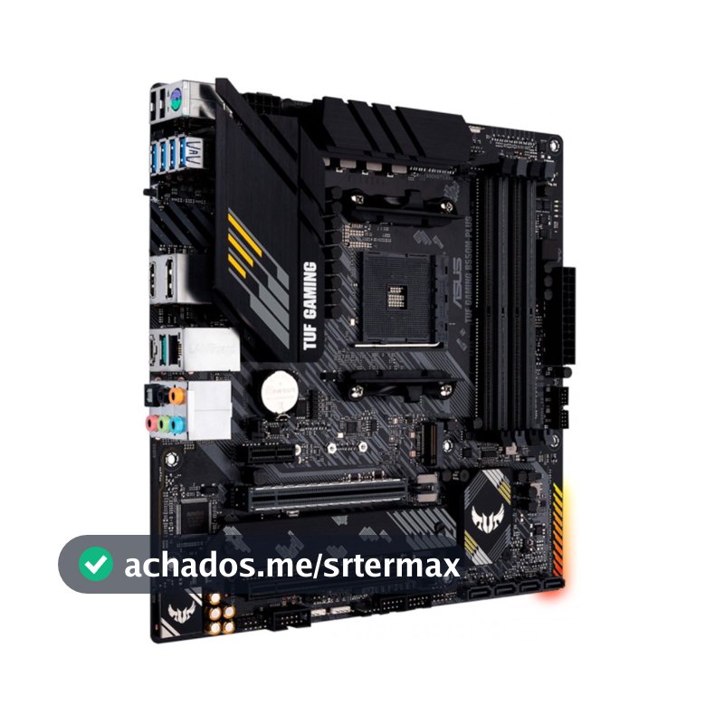 Placa-mãe Asus p/AMD AM4 B550M-Plus TUF Gaming 4xDDR4 mATX 90MB14A0-C1BAY0