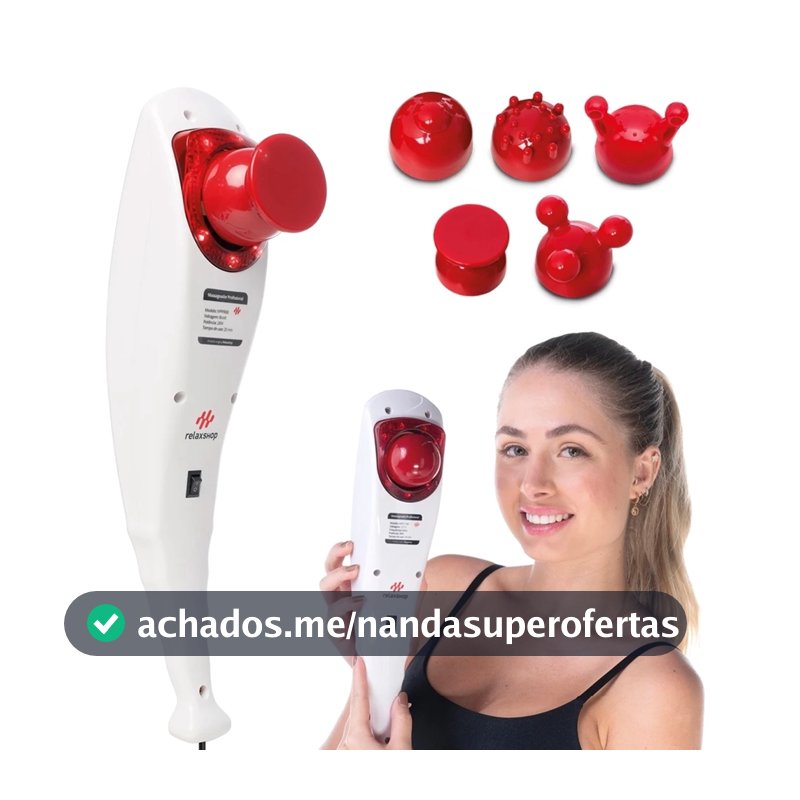 Massageador Elétrico Profissional Vibratorio Com Infravermelho