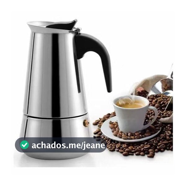 Cafeteira Italiana Inox Espresso Maker  Fogão Gás ou Indução,