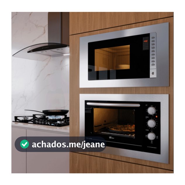 Kit Micro-ondas de Embutir 25L E Forno Elétrico de Embutir 48L Fischer Inox