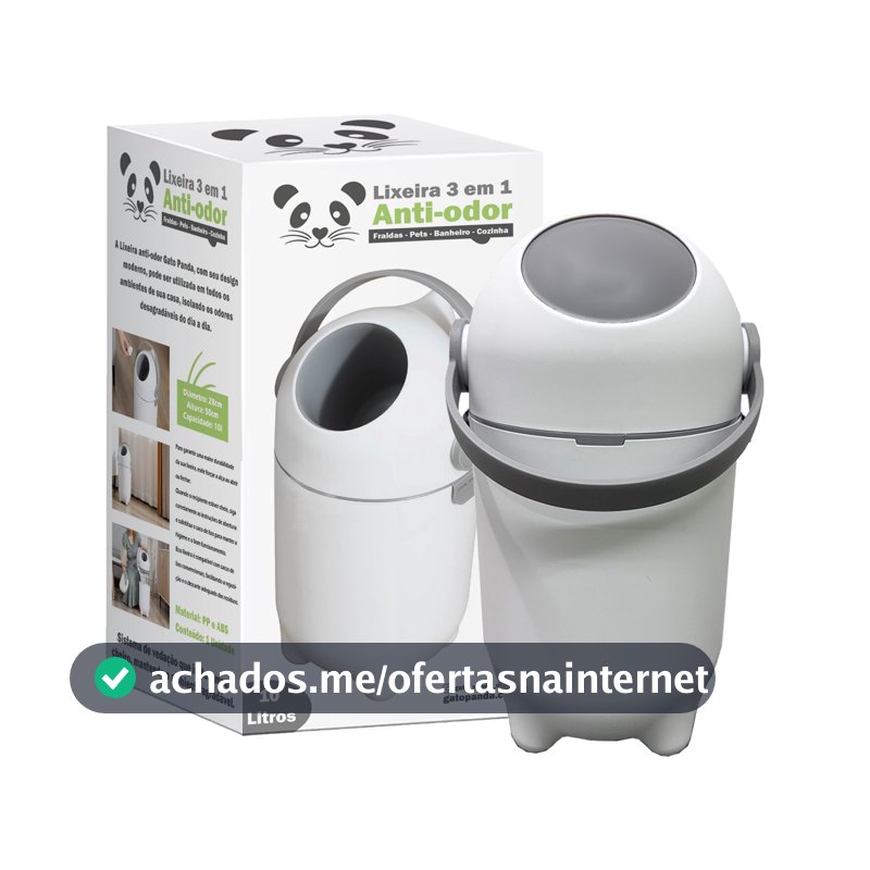 Lixeira Mágica Antiodor Fraldas de Bebê, Cozinha, Casa - 10L, Tecnologia Antibacteriana e Antiviral