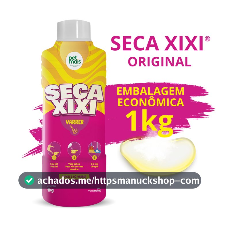 Seca Xixi Higienizador De Urina Pet Cães e Gatos Absorve e Transforma em Pó 1kg - Petmais