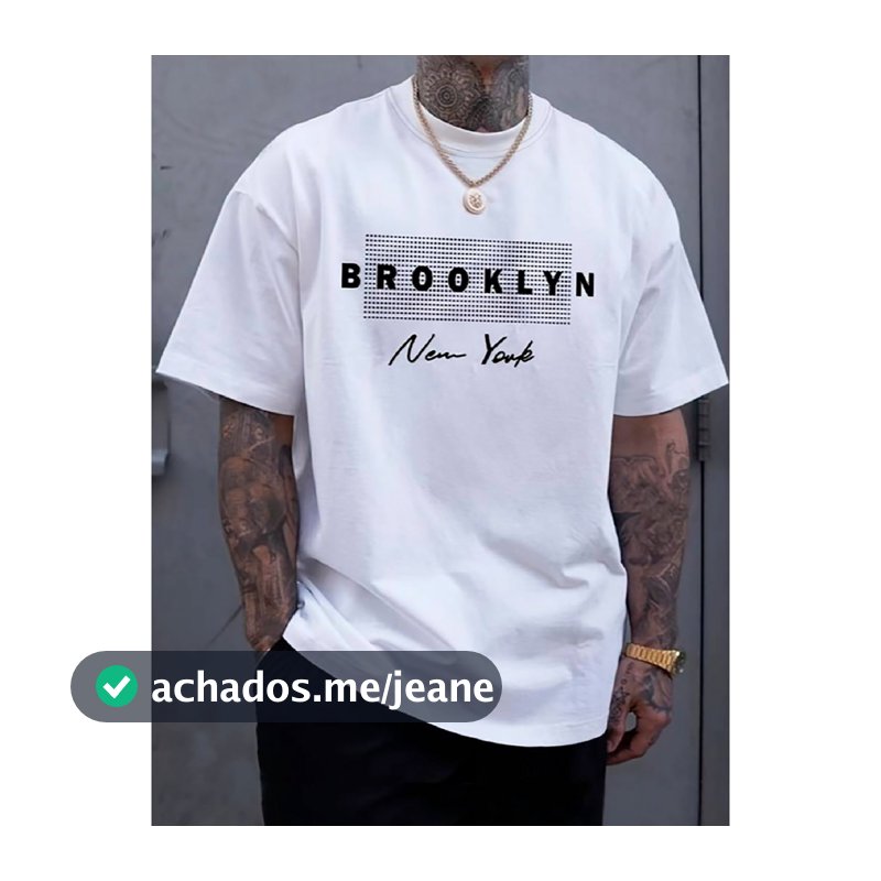 Camiseta Streetwear Brooklyn New York NY Camisa Unissex algodao Alta qualidade