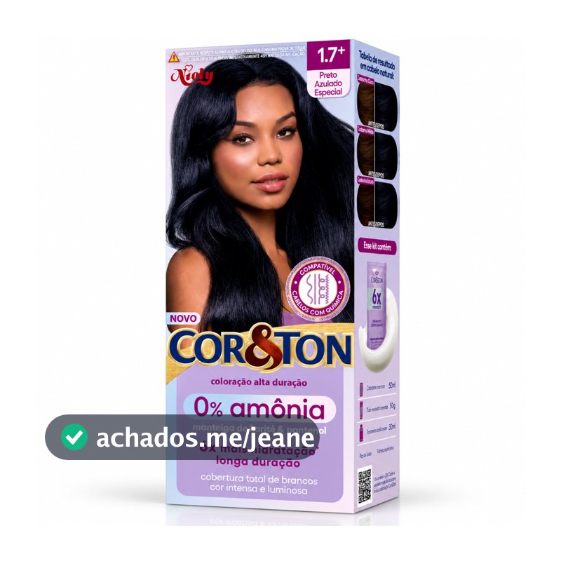 Niely Cor&Ton Tintura 0% Amônia Coloração Permanente - Escolha sua Cor