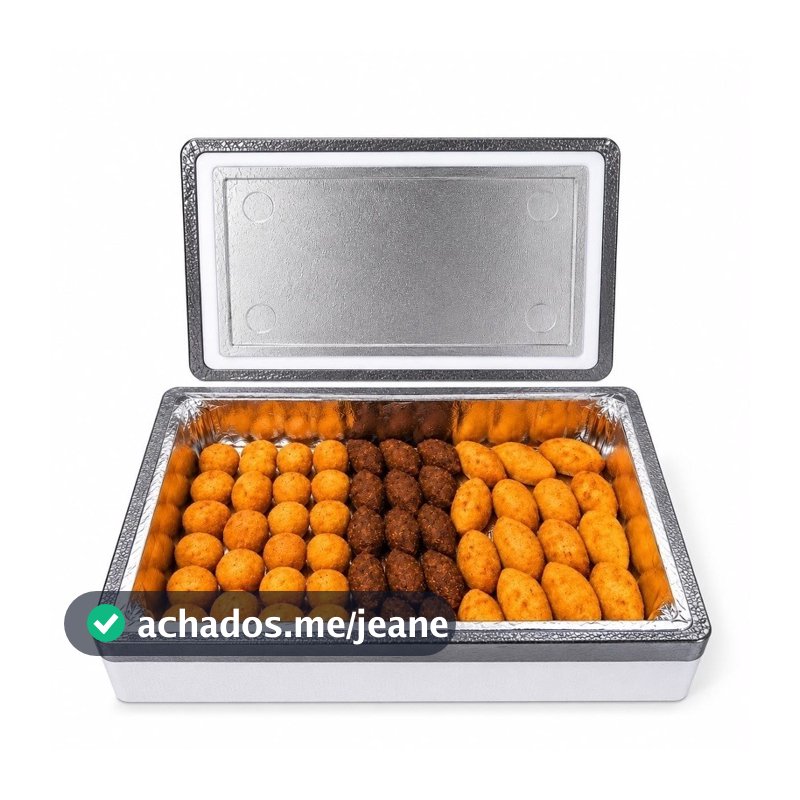 Caixa de isopor laminada de 8L para churrasco, salgados, peixes