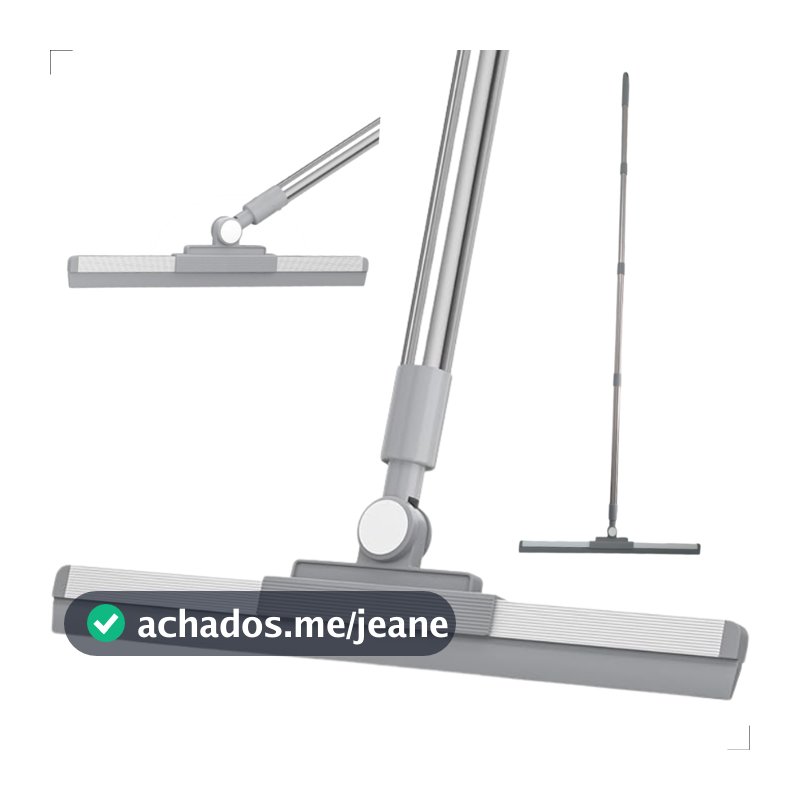 Rodo Vassoura Mágica De Silicone Cabo de 160cm Flytex