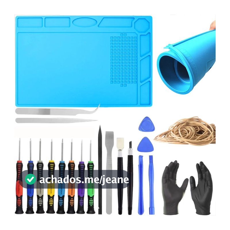 Kit Manuntencao Celular Jogo De Chaves + Manta Anti-estática