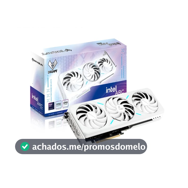 Placa de Video Maxsun Intel ARC B580 iCraft, 12GB, GDDR6, 192-bit, 8703-000CA147-0002