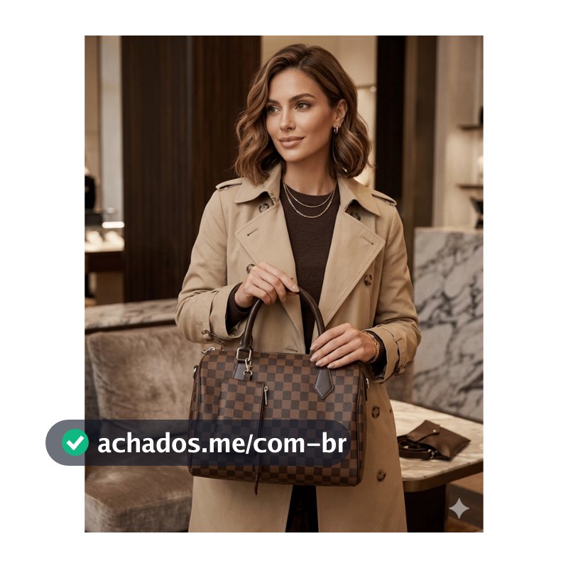 Bolsa Baú De Mão Feminina Grande Viagem Alça De Ombro Transversal Com Porta Moeda Envio Imediato