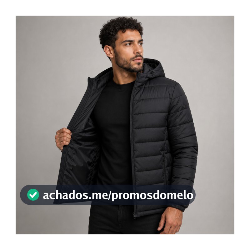 Jaqueta Puffer Bobojaco Corta Vento Nylon Frio Reforçada